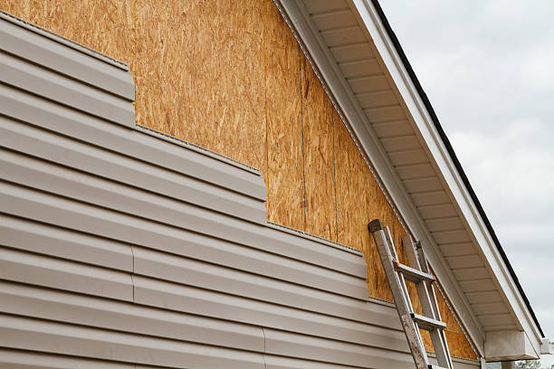 Professional Storm Damage Siding Repair technician working in New Market, TN